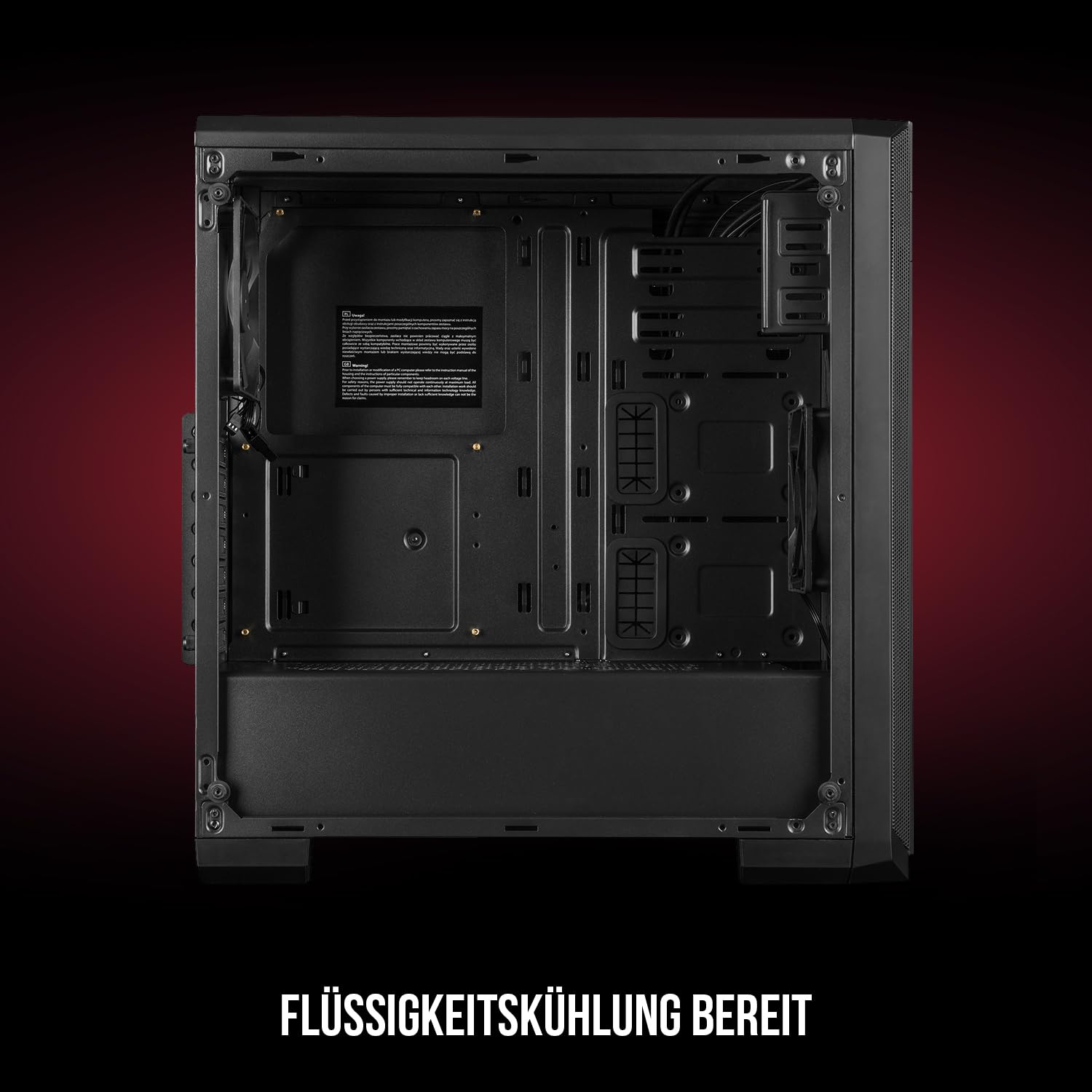 Modecom Oberon Pro Glas Midi-Tower Gehäuse Schwarz