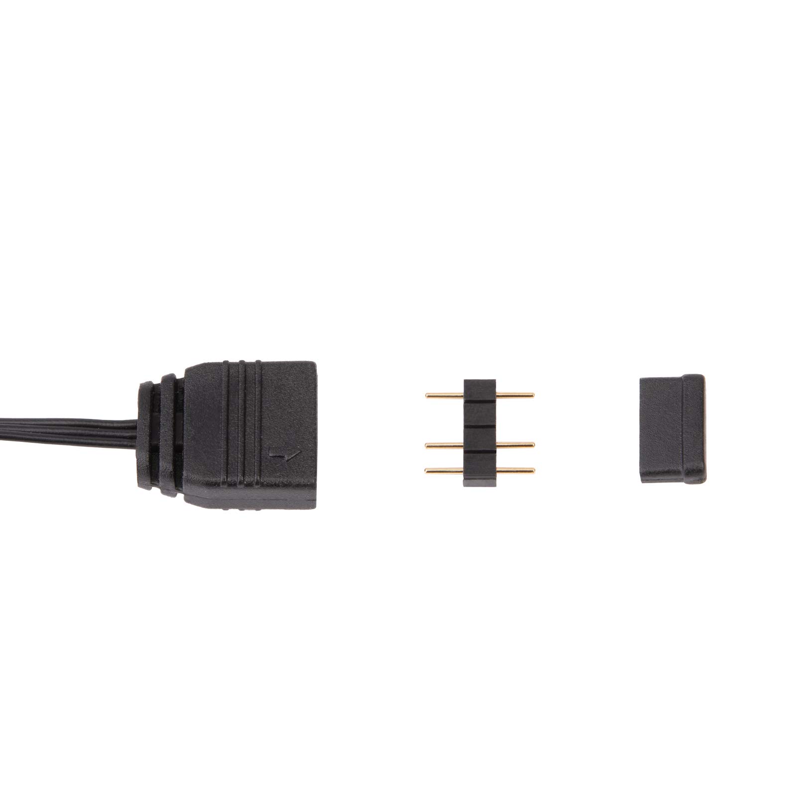 SilverStone CPL03 ARGB Verteilerkabel 1-zu-4 schwarz