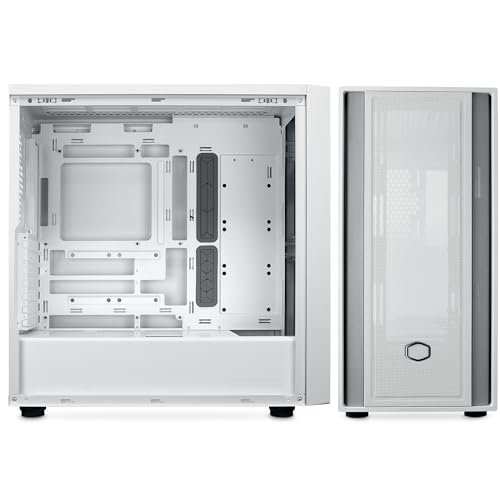 Cooler Master MasterBox 600 White Lite Mid-Tower E-ATX Glas