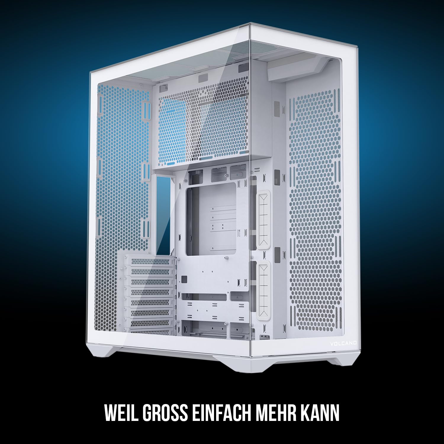 Modecom Volcano Space XL Tower Weiß ohne Lüfter