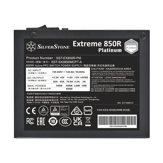 SilverStone Extreme SST-EX850R-PM Netzteil 850W SFX Platinum
