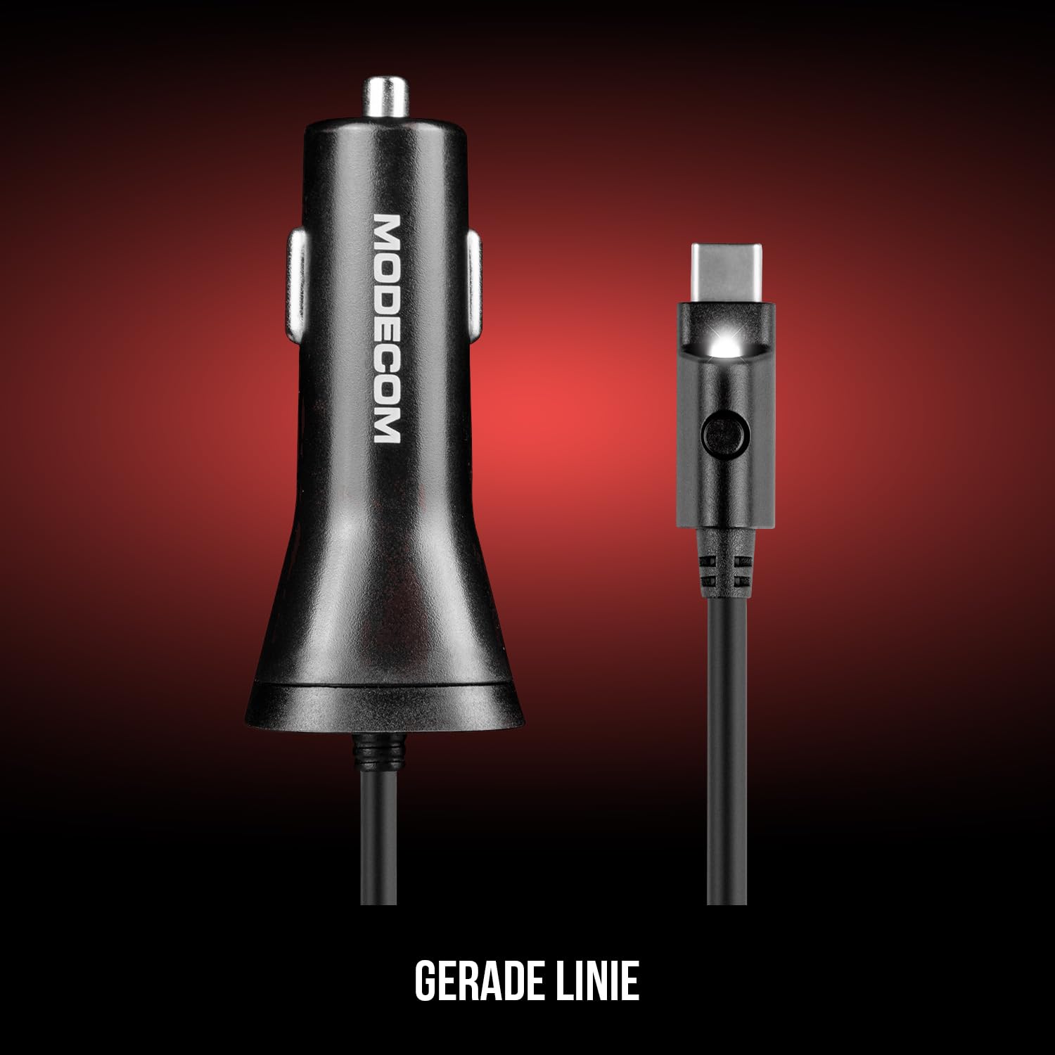 Modecom KULC Royal Kfz-Ladegerät USB-C QC 3.0 schwarz