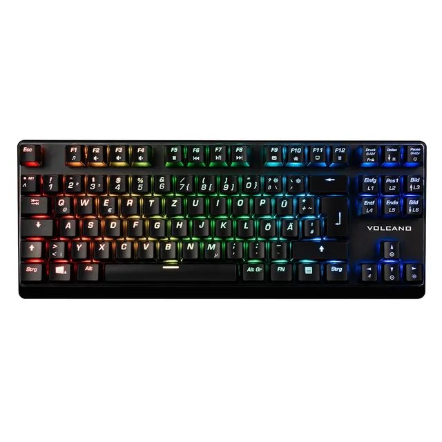 Modecom Volcano Lanparty Plus RGB Tastatur TKL Brown QWERTZ