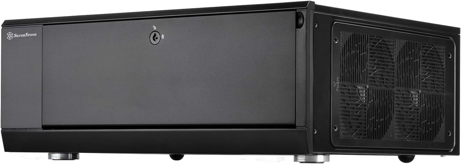 SilverStone Grandia GD10B HTPC Gehäuse schwarz ATX leise