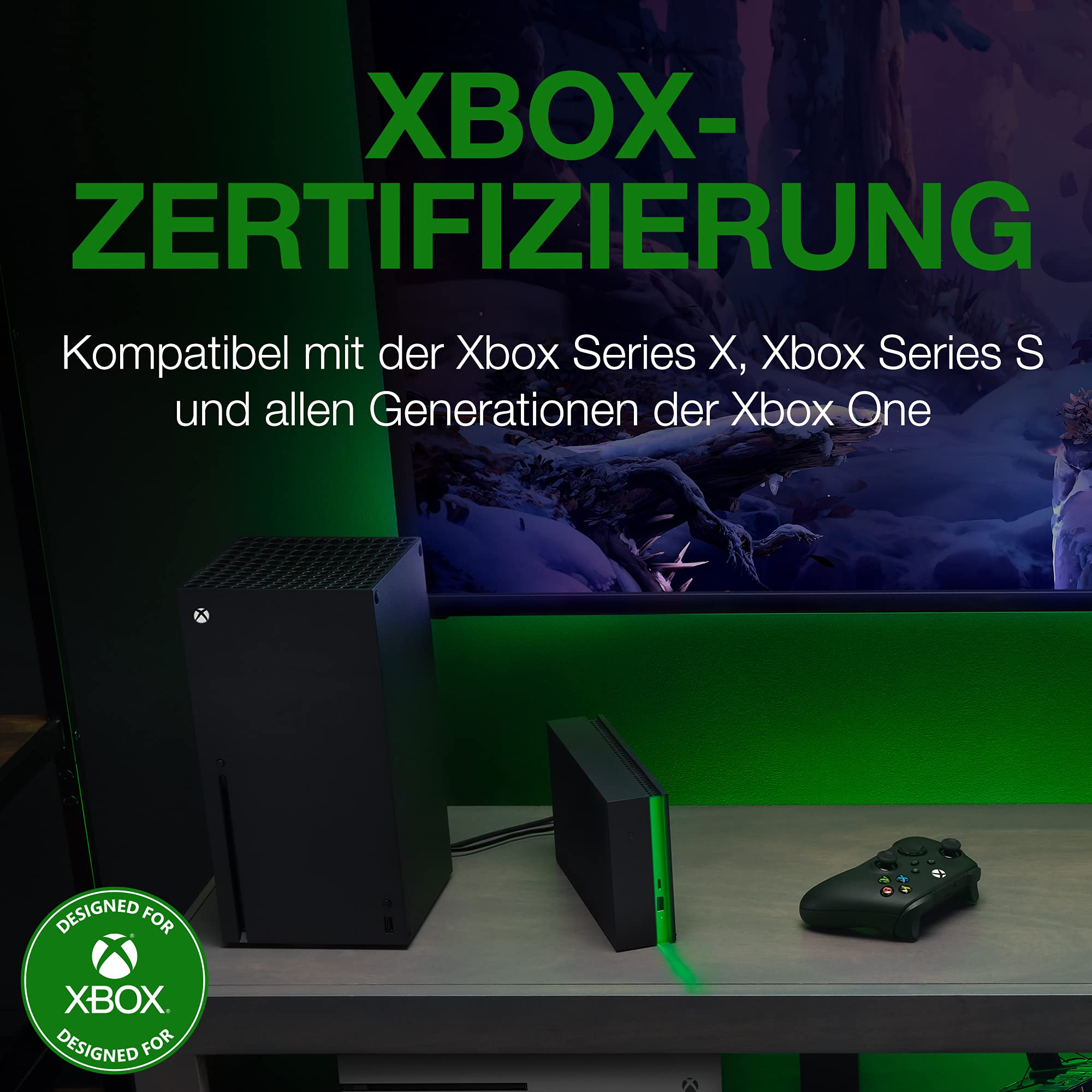 Seagate Game Drive Hub Xbox Externe Festplatte 8TB Grau