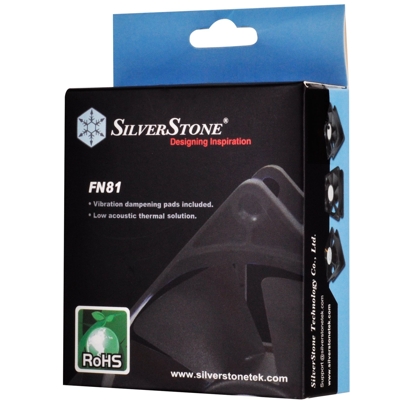 SilverStone FN SST-FN81 Lüfter 80mm schwarz leise
