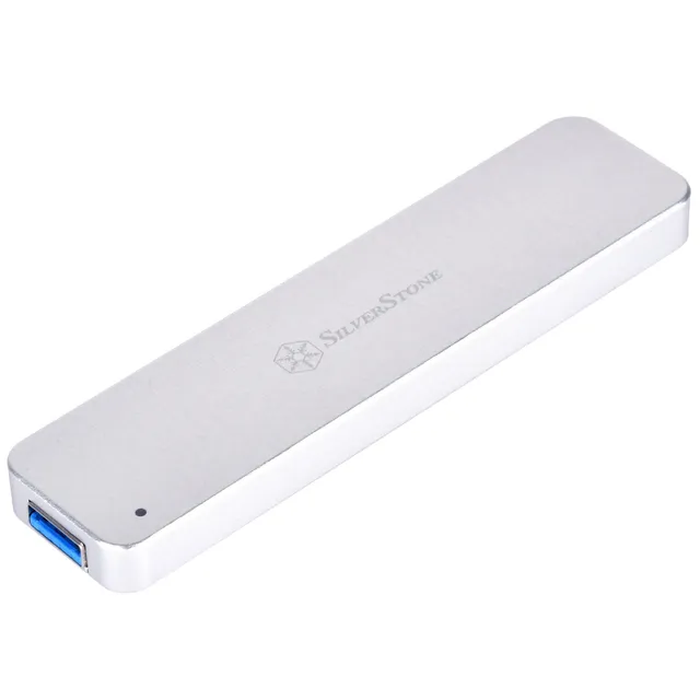 SilverStone Case Storage MS09S SSD-Gehäuse M.2 SATA Silber