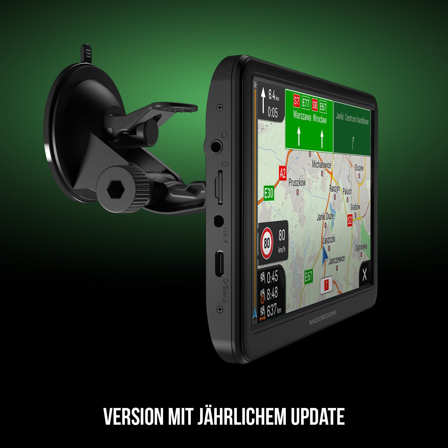 Modecom Freeway CX 7.4 Navigationsgerät 7 Zoll iGO Europa