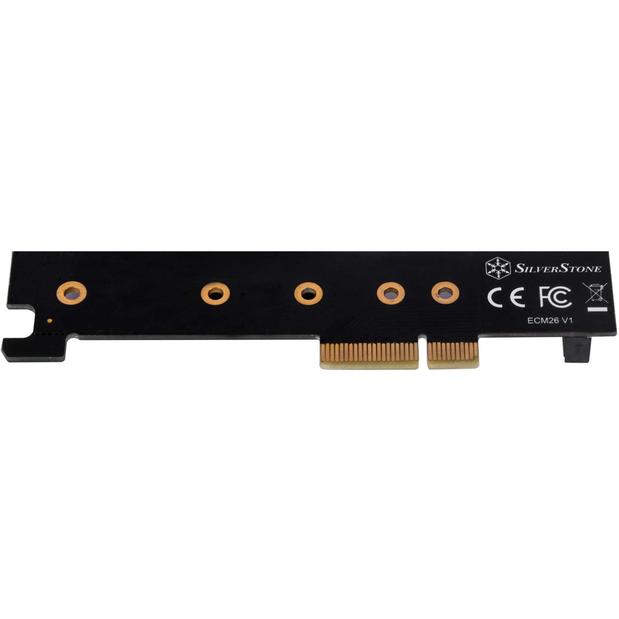 SilverStone ECM26 Case Storage M.2 NVMe auf PCIe x4 Adapter schwarz