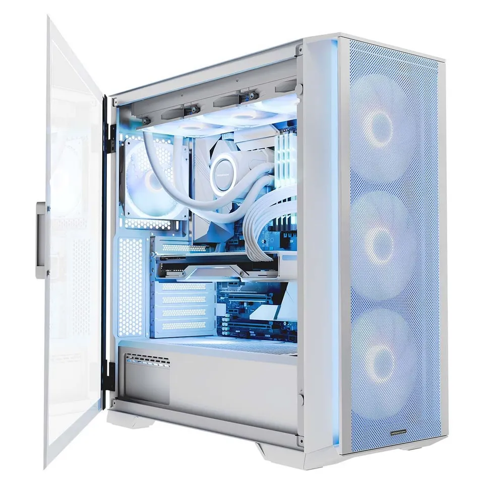 Modecom Horizon ARGB Flow E-ATX Gehäuse Weiß Midi