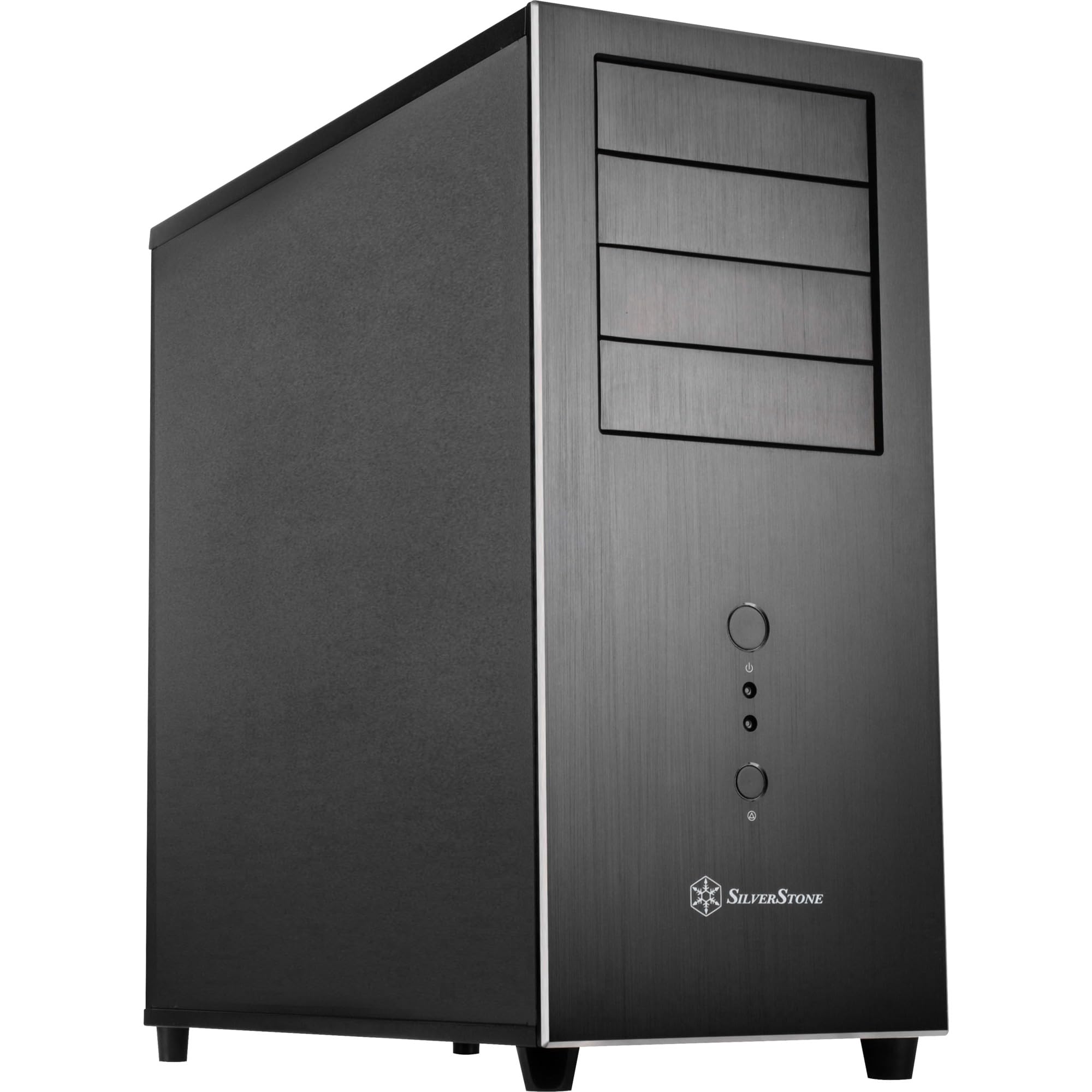 SilverStone Temjin TJ04B-E Midi Tower PC Gehäuse ATX schwarz