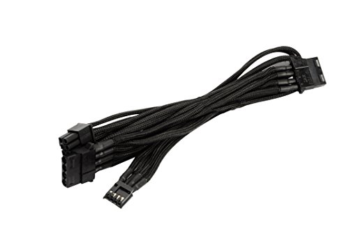 SilverStone PP06B Netzteilkabel Peripheral 100cm schwarz