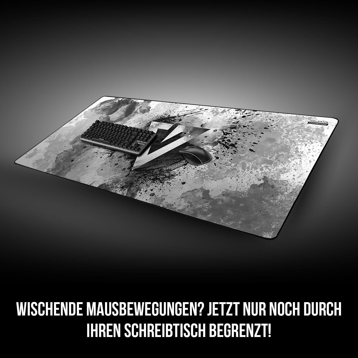 Modecom Volcano Meru Hokori XXL Mauspad Schwarz rutschfest