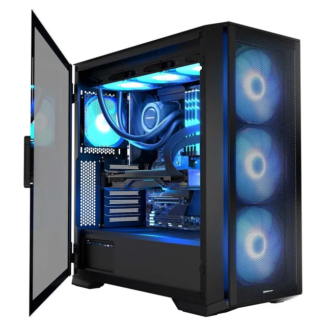 Modecom Horizon ARGB Flow E-ATX PC-Gehäuse Schwarz Lüfter