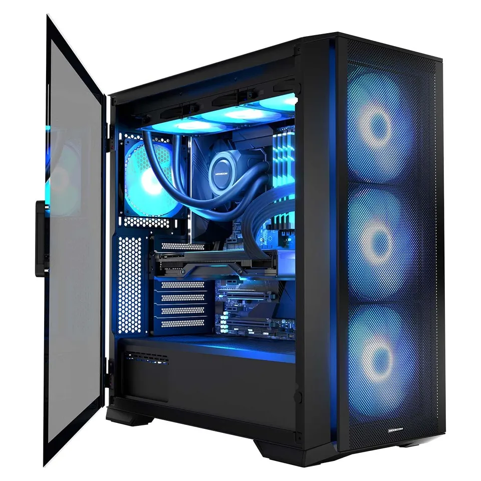 Modecom Horizon ARGB Flow E-ATX PC-Gehäuse Schwarz Lüfter