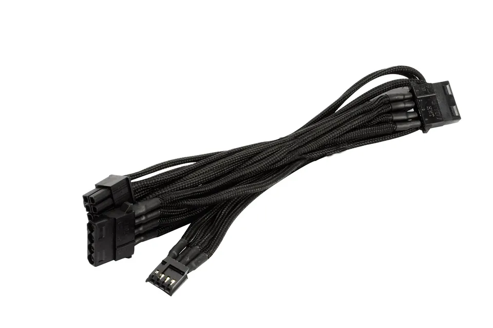 SilverStone PP06B Netzteilkabel Peripheral 100cm schwarz