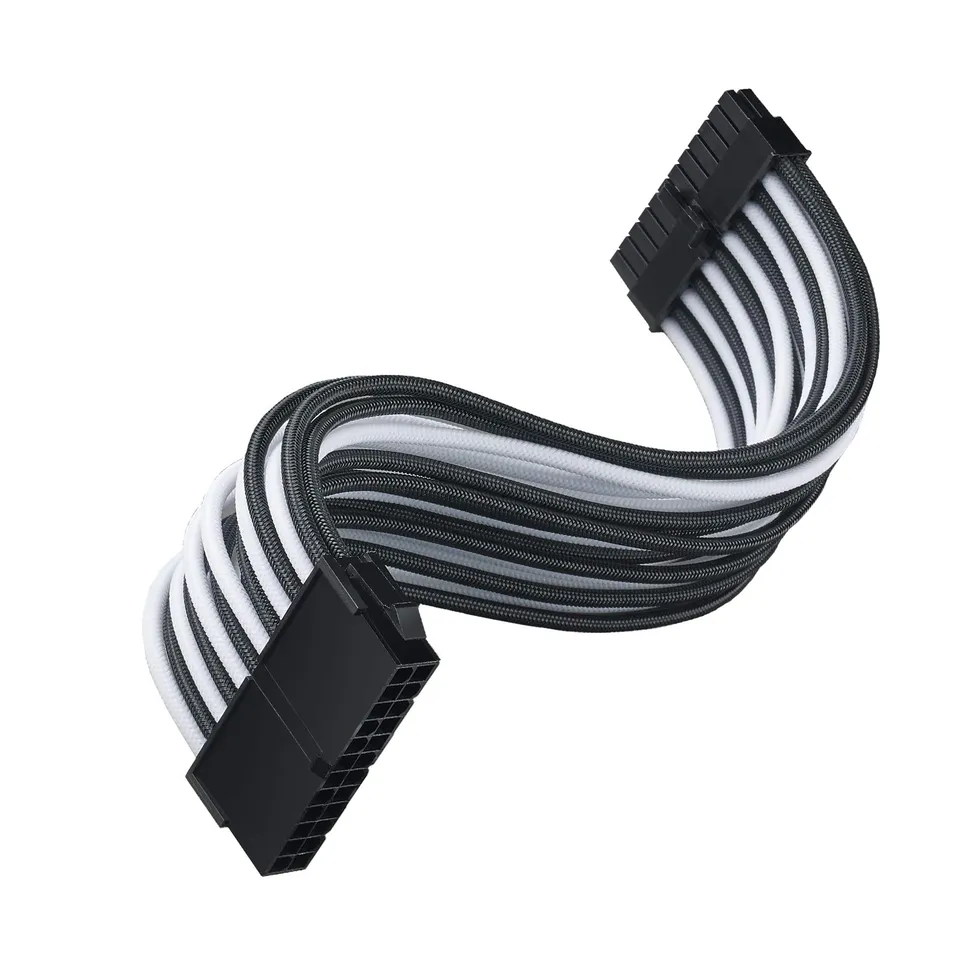 SilverStone PP07E-MBBW Kabelset Verlängerung schwarz-weiß