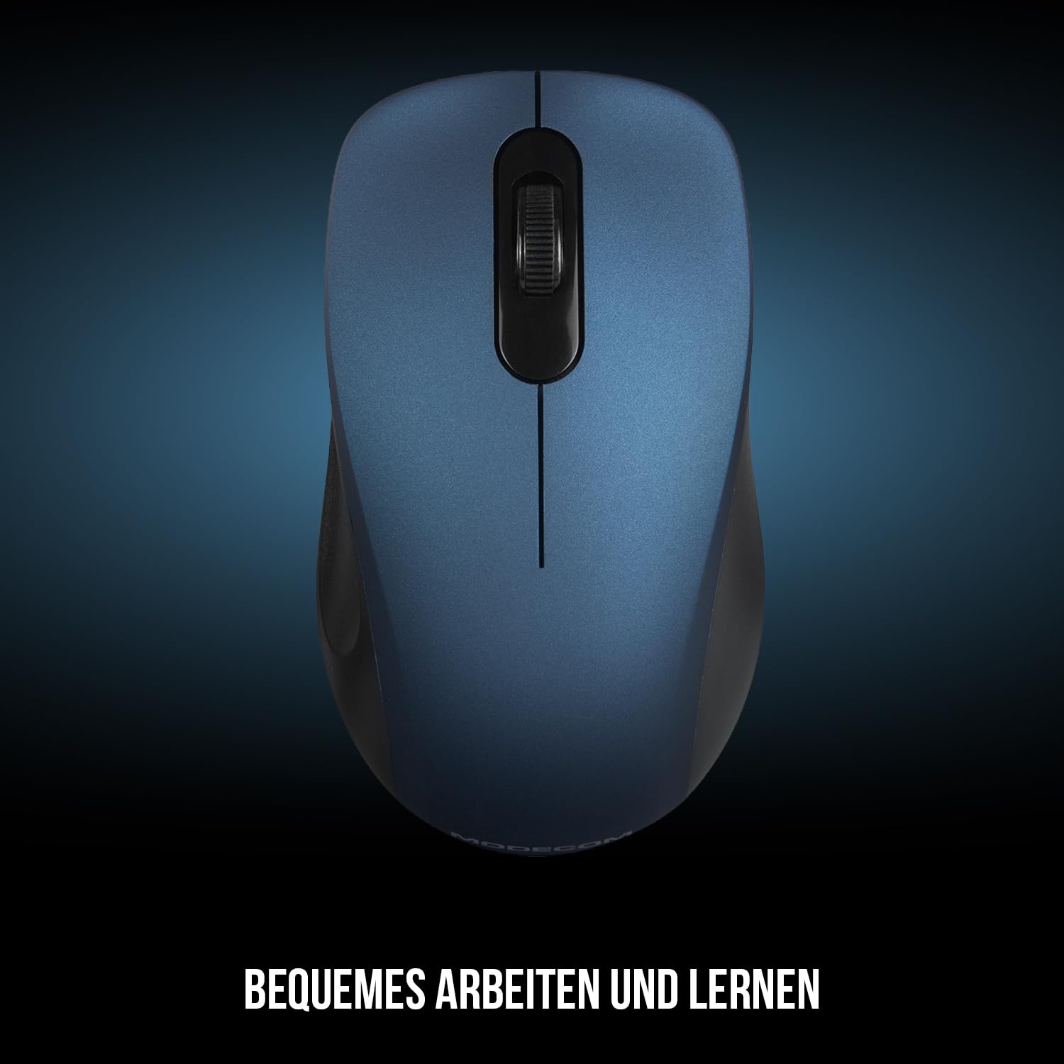 Modecom Mice MC-WM10S Funkmaus blau leise 2,4 GHz
