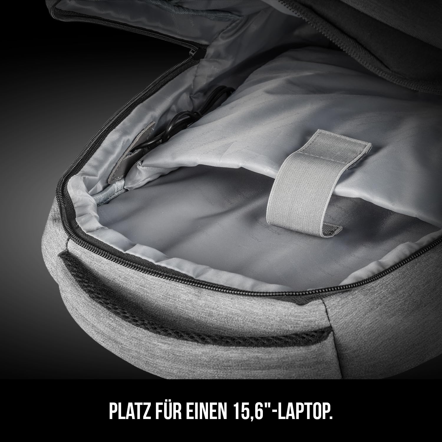 Modecom Smart Laptop-Rucksack 15,6 Zoll schwarz USB wasserdicht