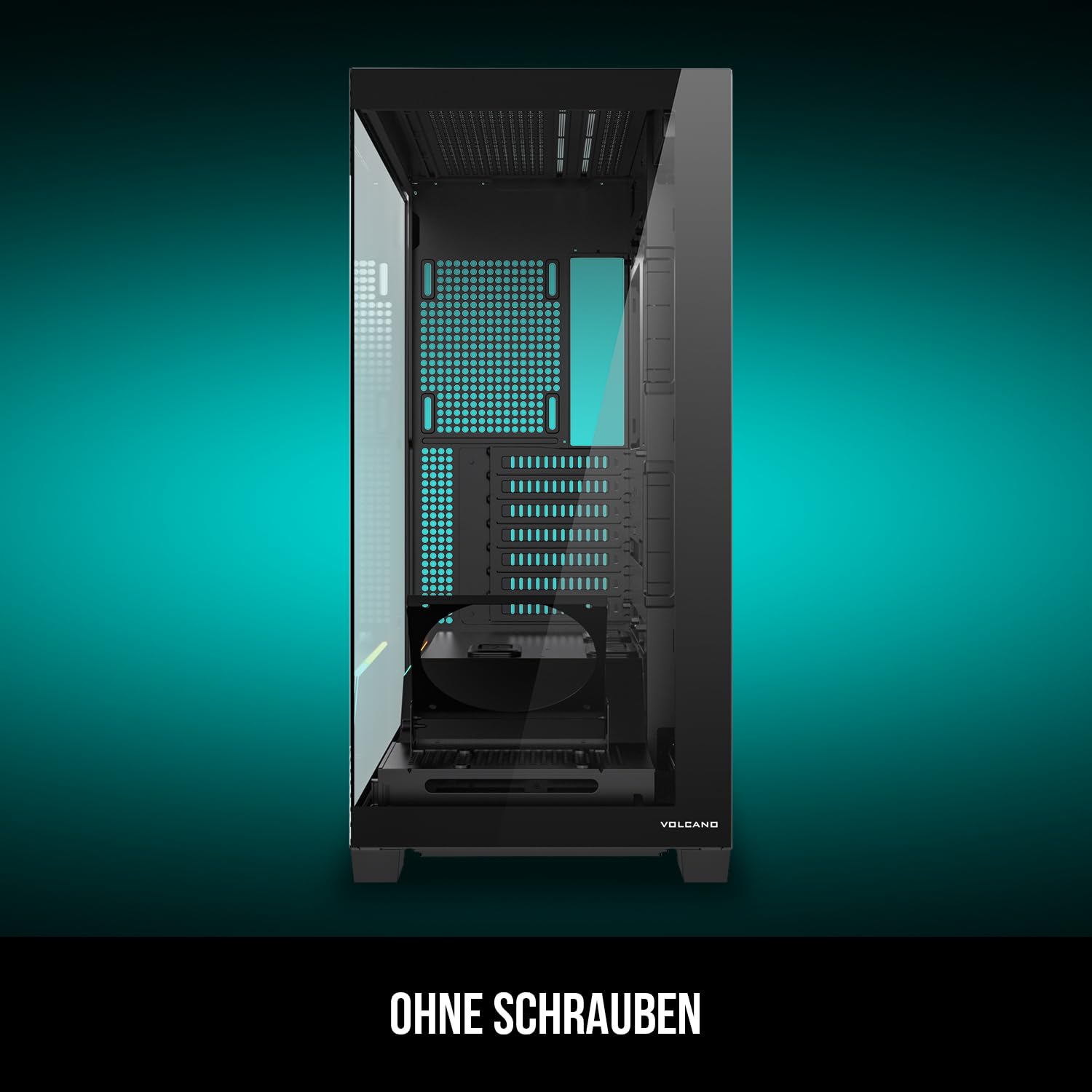 Modecom Volcano Stellar Plus MIDI NF Gehäuse Schwarz ATX