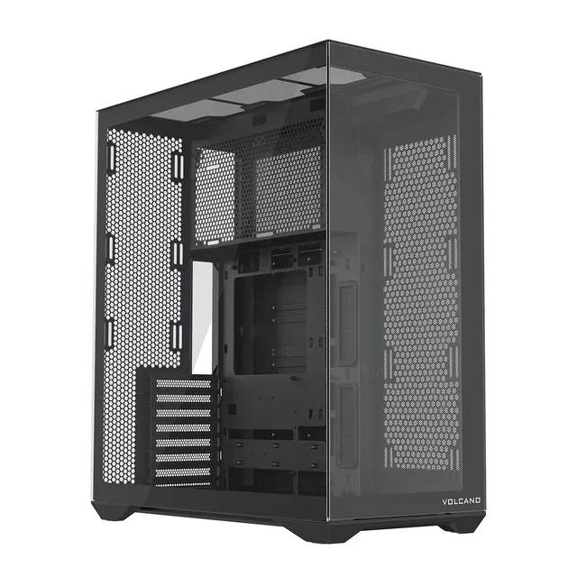 Modecom Volcano Space XL Full-Tower PC-Gehu00e4use schwarz ohne Lu00fcfter