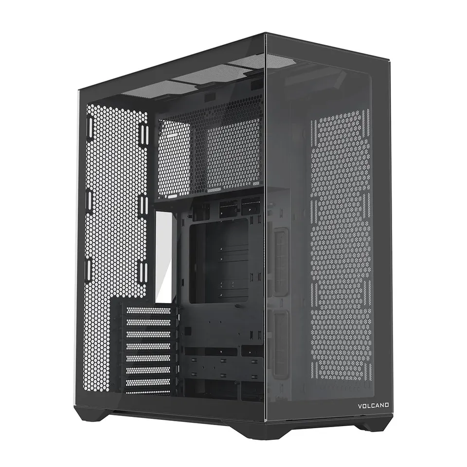 Modecom Volcano Space XL Full-Tower PC-Gehu00e4use schwarz ohne Lu00fcfter