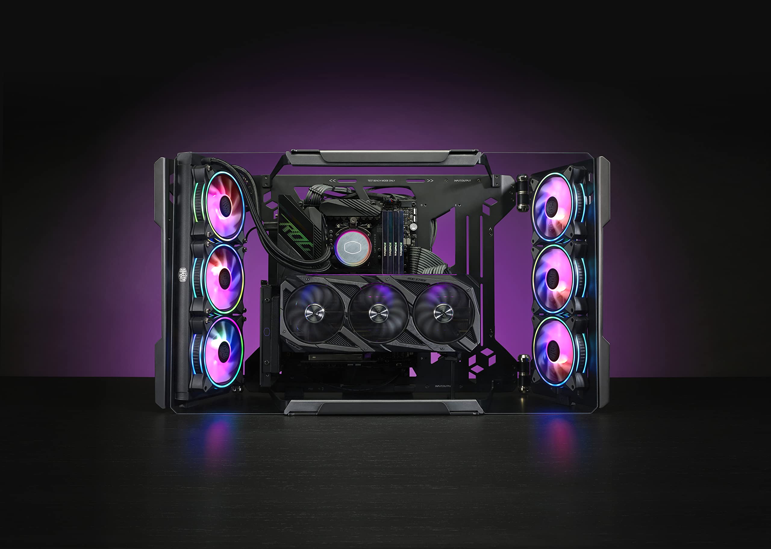 Cooler Master MasterFrame 700 Open-Air Gehäuse Glas VESA