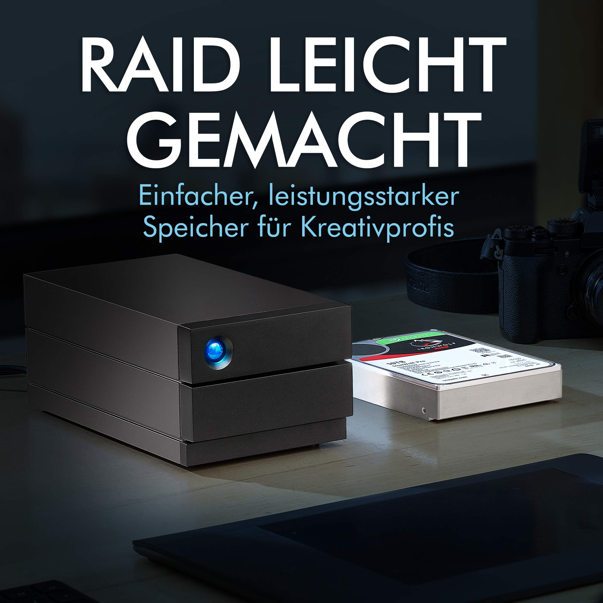 LaCie 2big RAID STHJ4000800 Festplatte extern 4TB USB-C