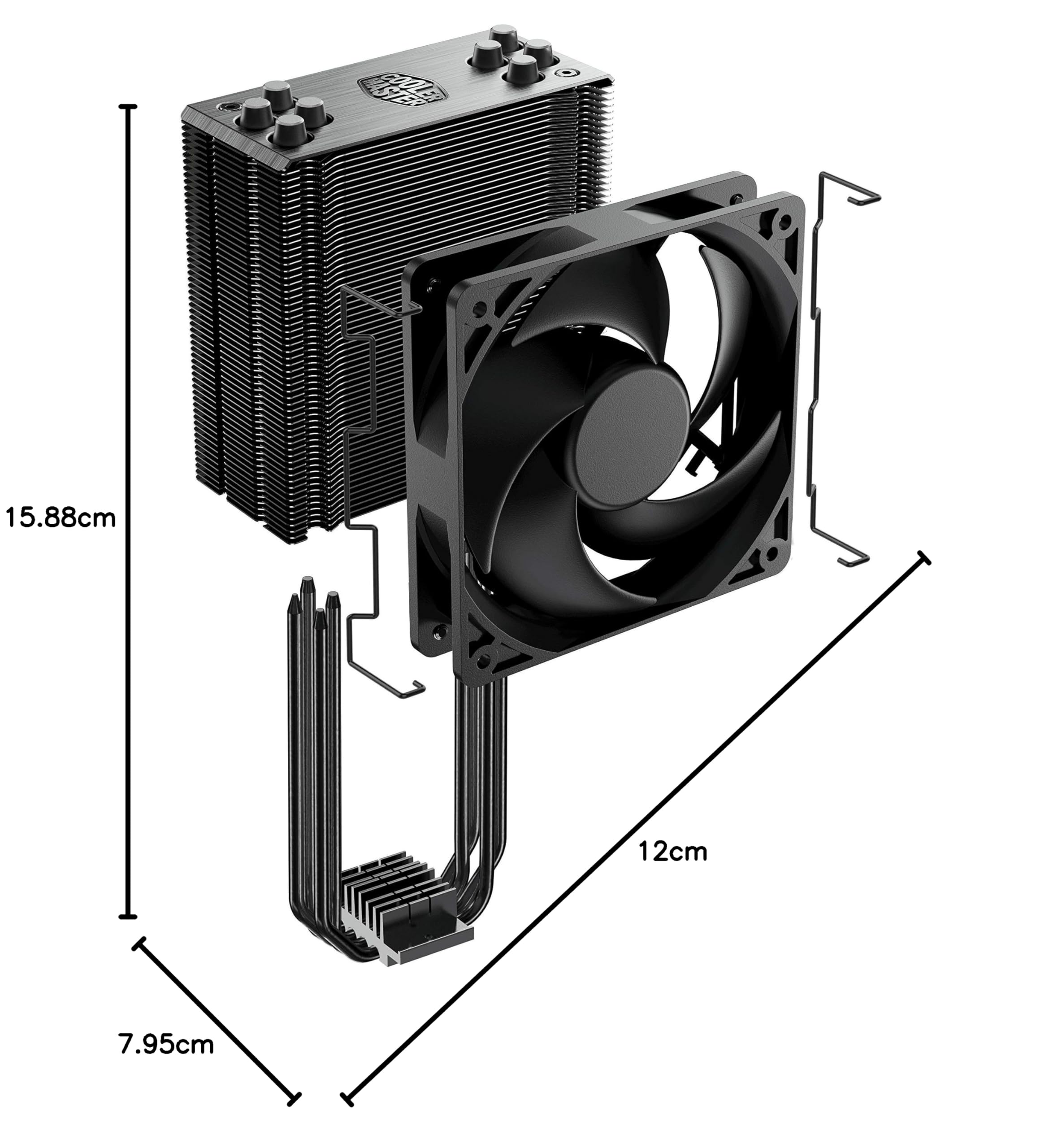 Cooler Master Hyper 212 Black Edition CPU-Kühler leise