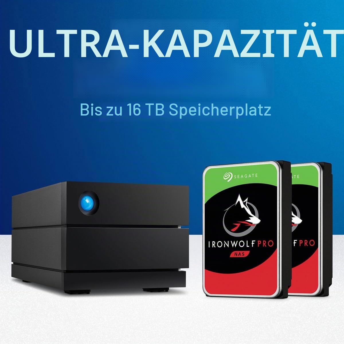 LaCie 2big RAID 40TB Externe Festplatte USB-C RAID Enterprise