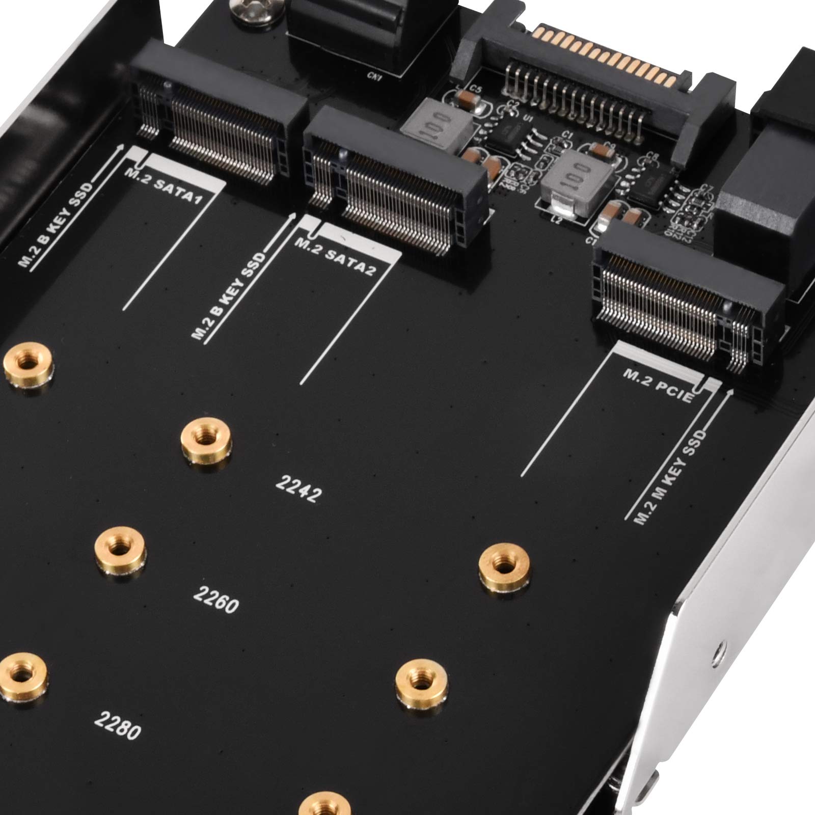 SilverStone SDP12 M.2 SSD Halterung 3,5 Zoll NVMe SATA