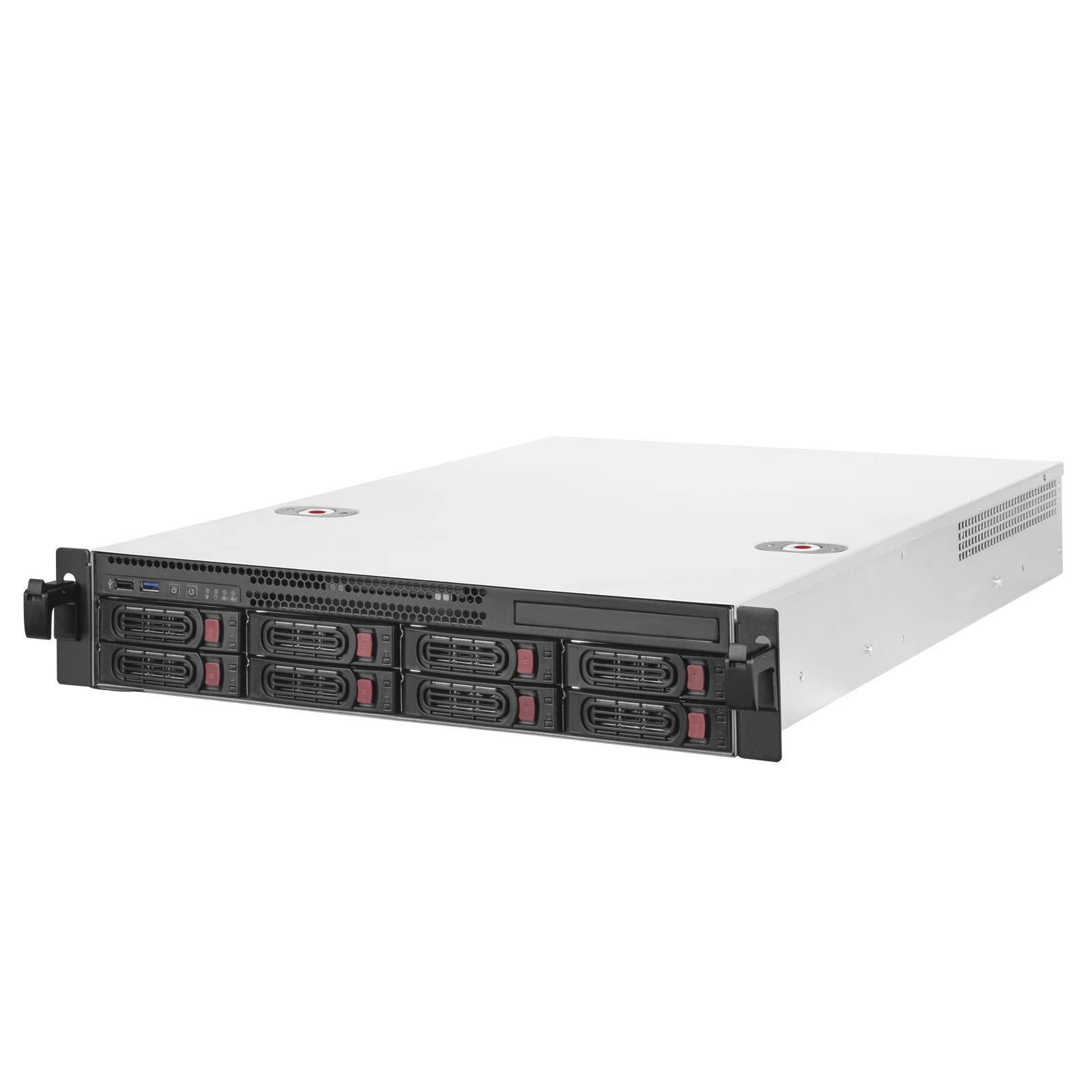 SilverStone RM22-308 2U Rackmount Server-Gehäuse 8-Bay silber