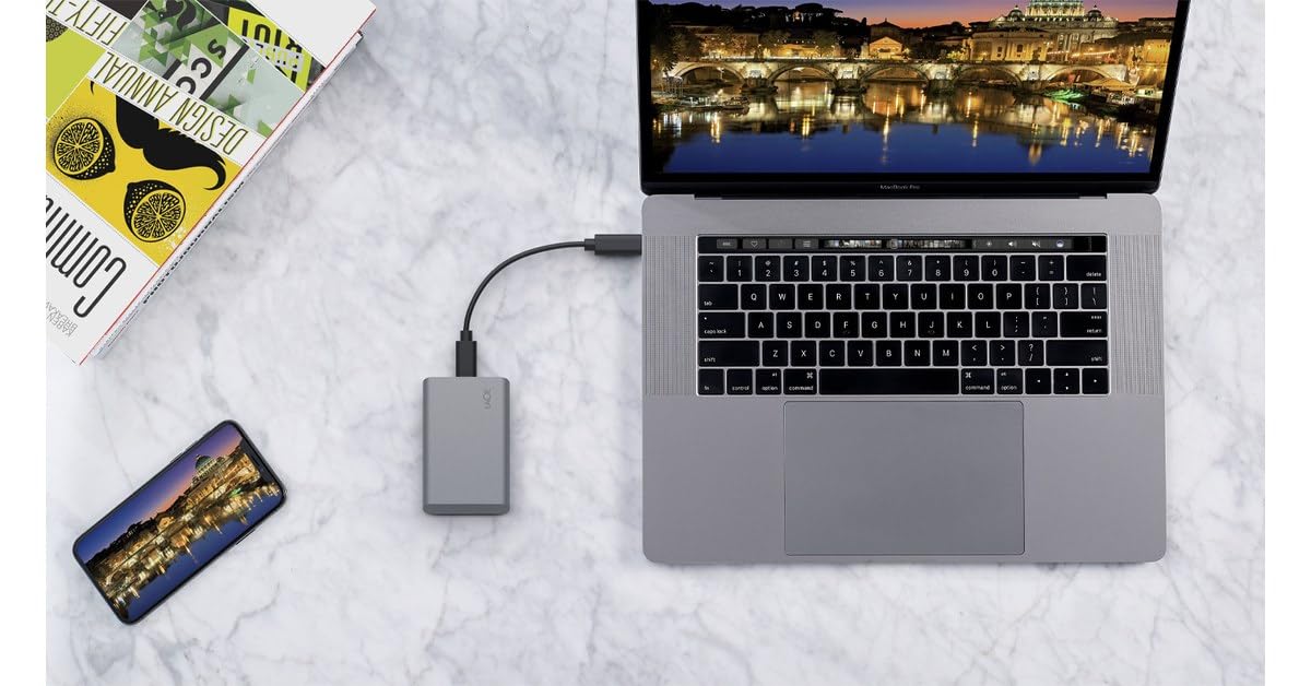 LaCie Mobile Drive Secure 2TB externe SSD USB-C Space Grey