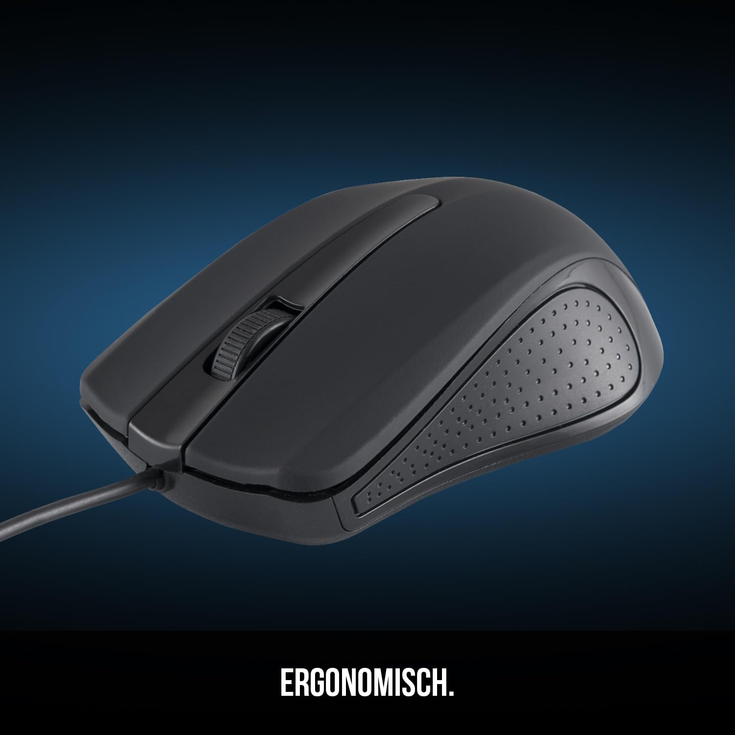 Modecom MC-M9 Kabelmaus Schwarz 1000 DPI USB