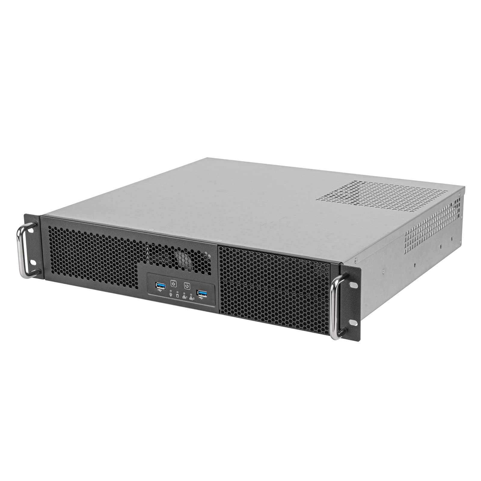 SilverStone RM23-502-MINI Rackmount Gehäuse 2HE schwarz