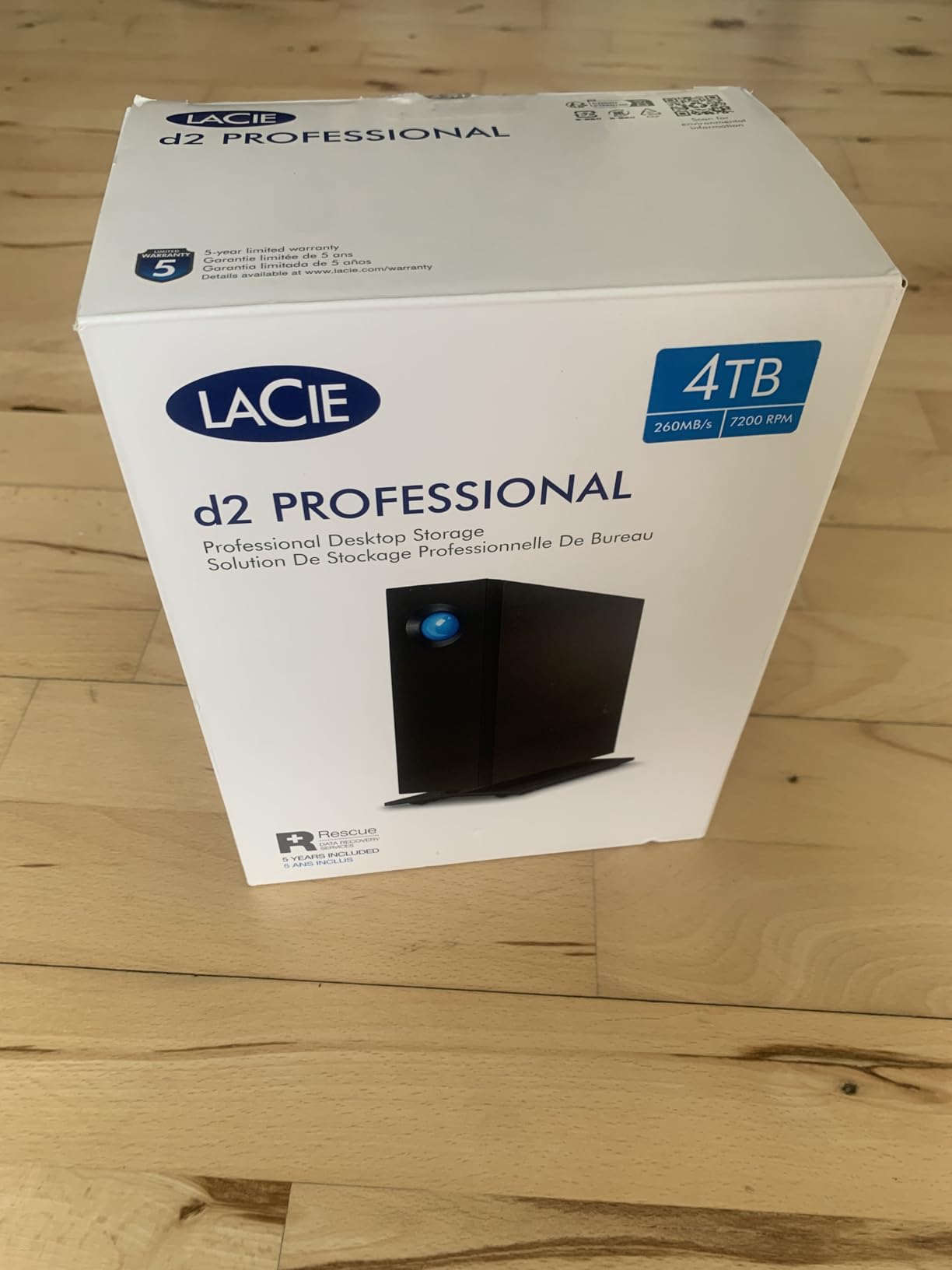 LaCie d2 Professional Festplatte 8TB USB-C Alu