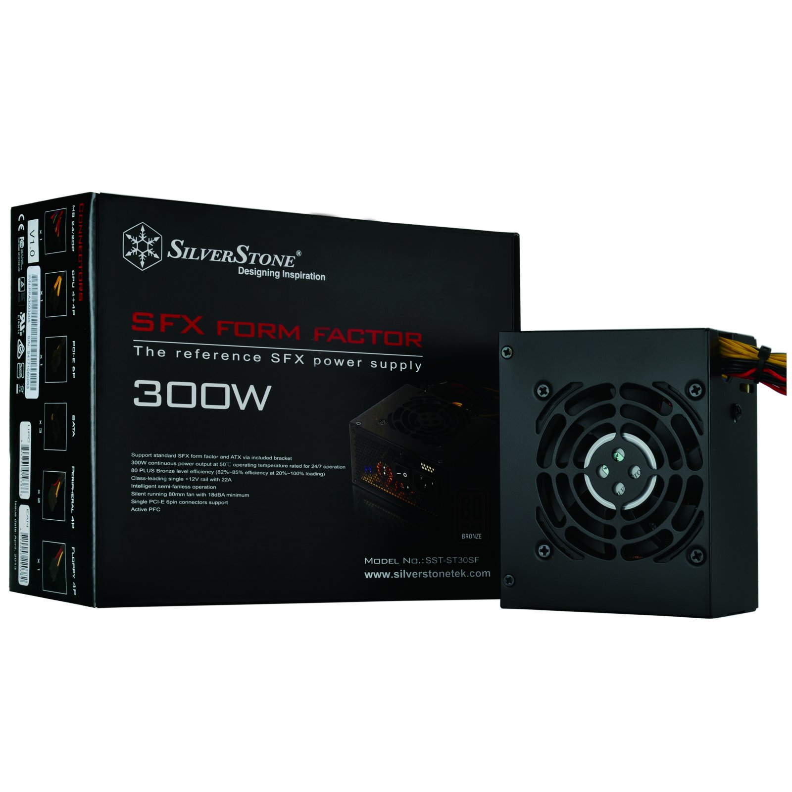 SilverStone SFX SX800-LTI 800-W-Netzteil SFX-L Titanium