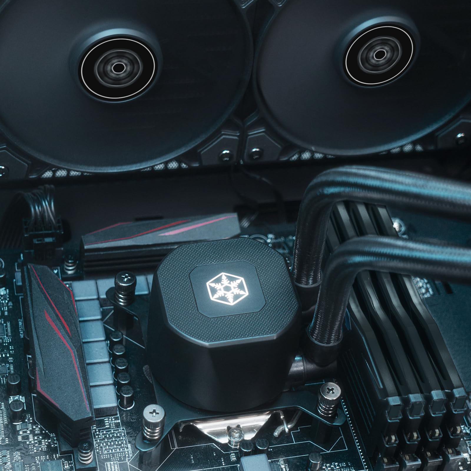 SilverStone NovaPeak SST-NP360B Wasserkühlung 360mm Schwarz