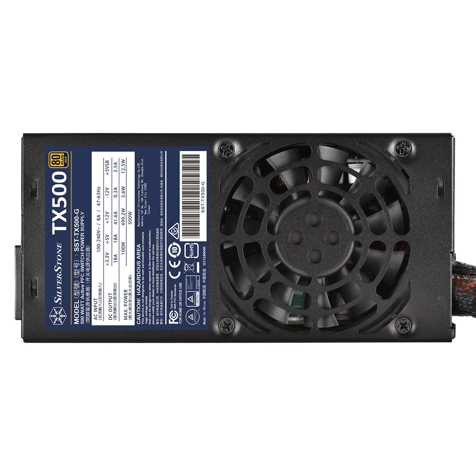 SilverStone TX500 Gold SST-TX500-G Netzteil 500W 80 Plus Gold TFX