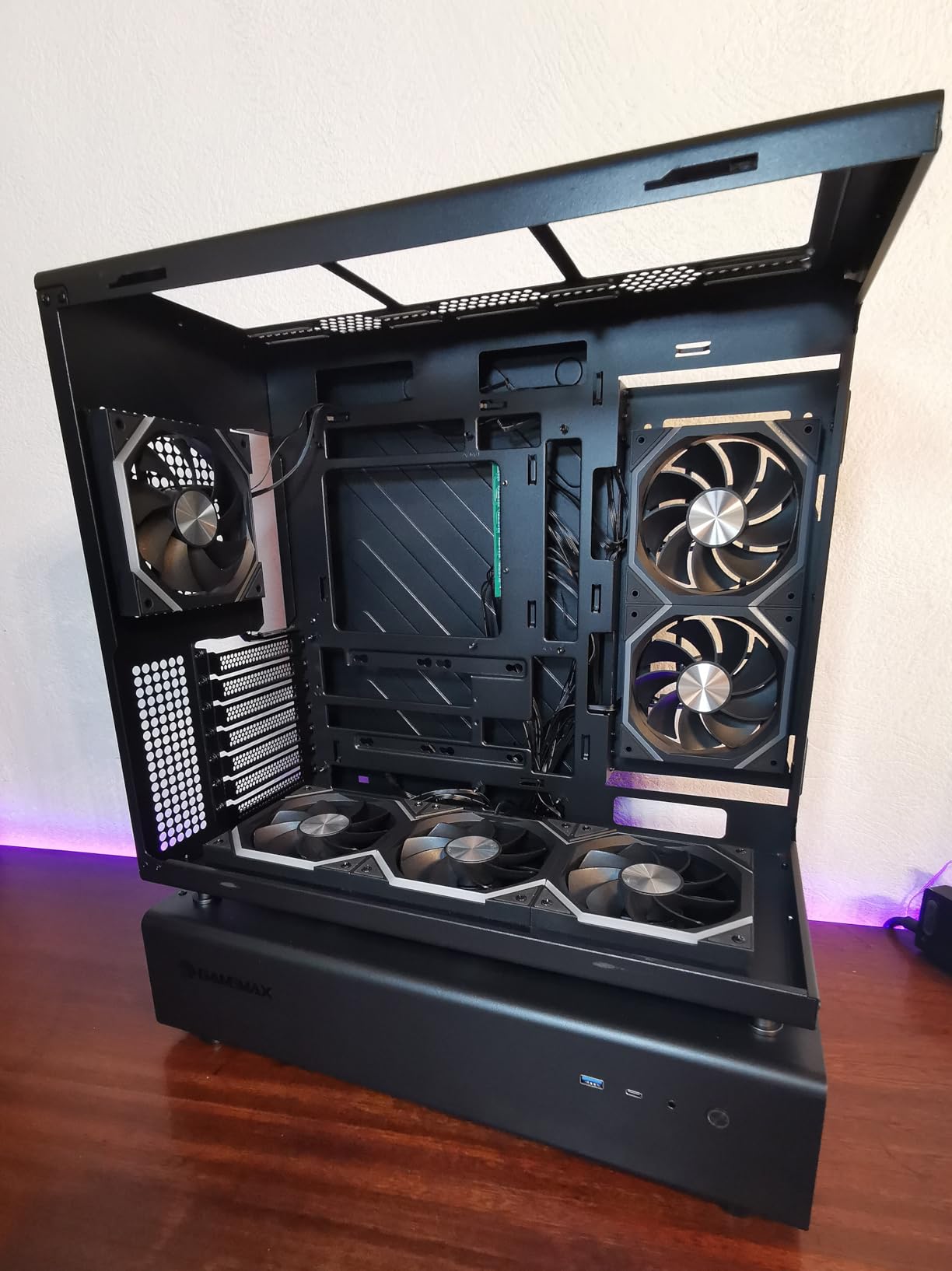 GAMEMAX N80 WH Midi Tower PC-Gehäuse weiß Panoramaglas