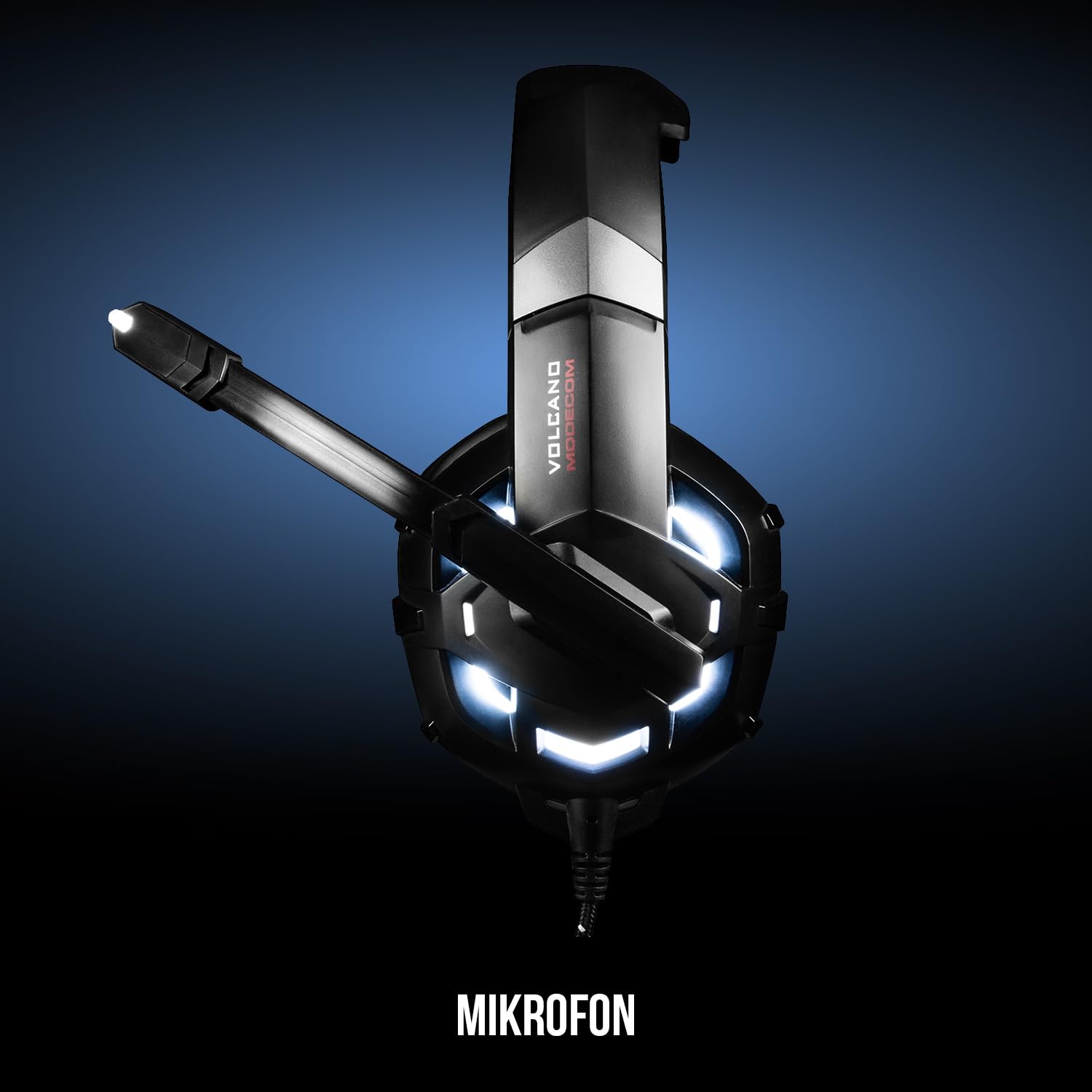 Modecom Volcano MC-849 Shield2 Gaming-Headset schwarz USB 50 mm