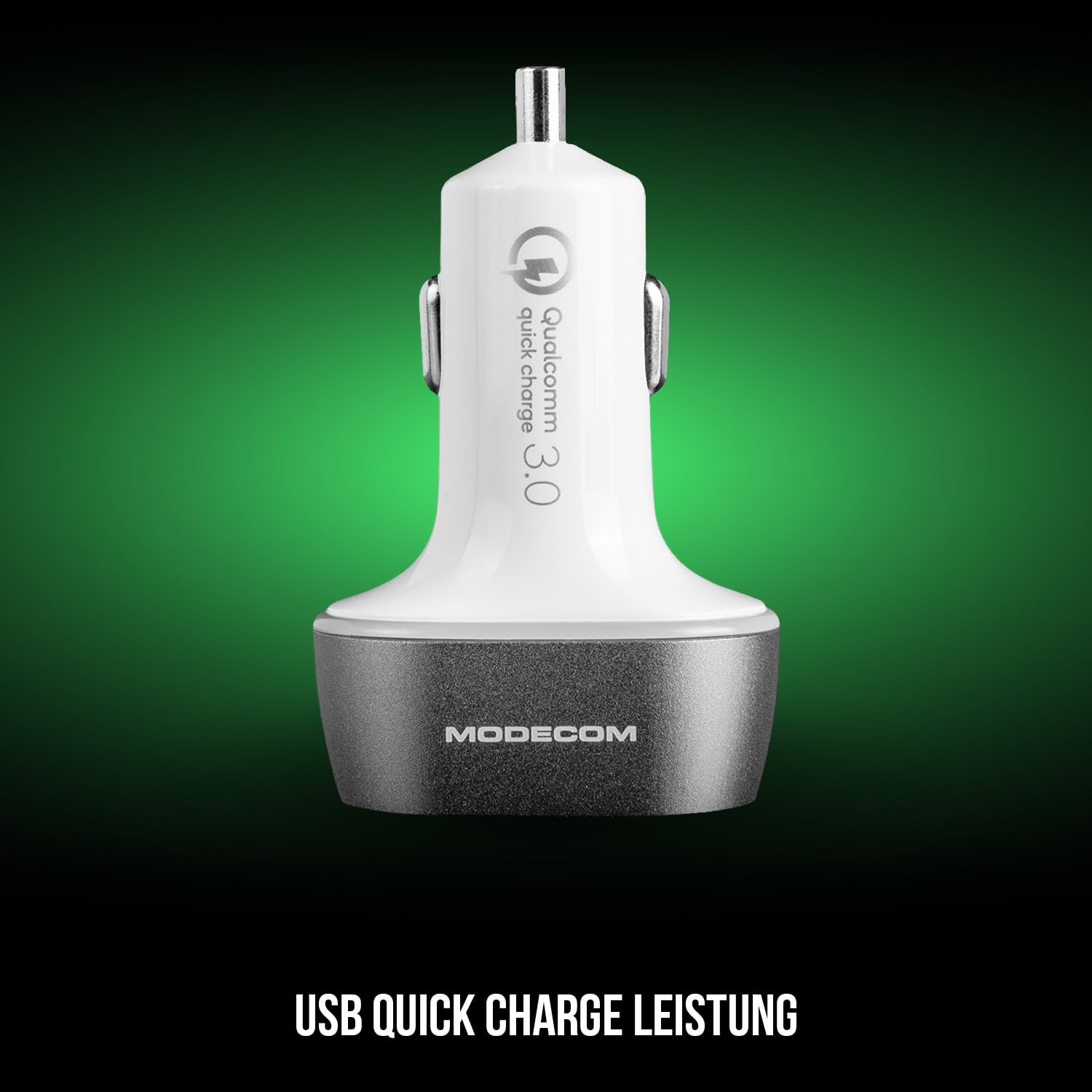 Modecom CU2C1 Kfz-Ladegerät schwarz 3-Port USB-C Quick Charge