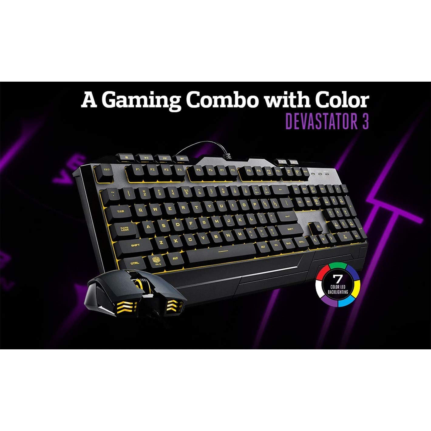 Cooler Master Devastator 3 Tastatur Maus Set IT schwarz