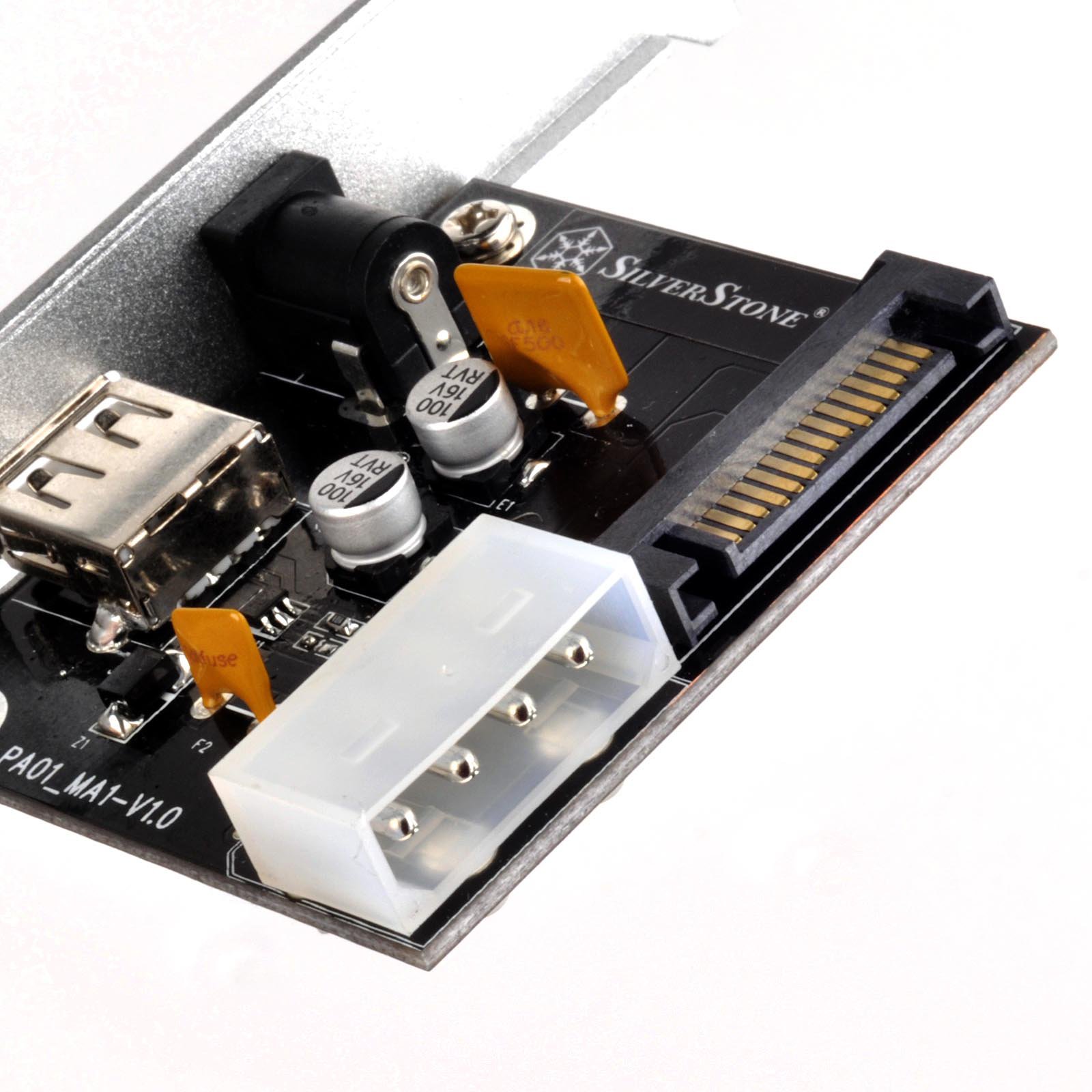 SilverStone ECP01 Strom Adapterkarte 12V DC USB Typ A
