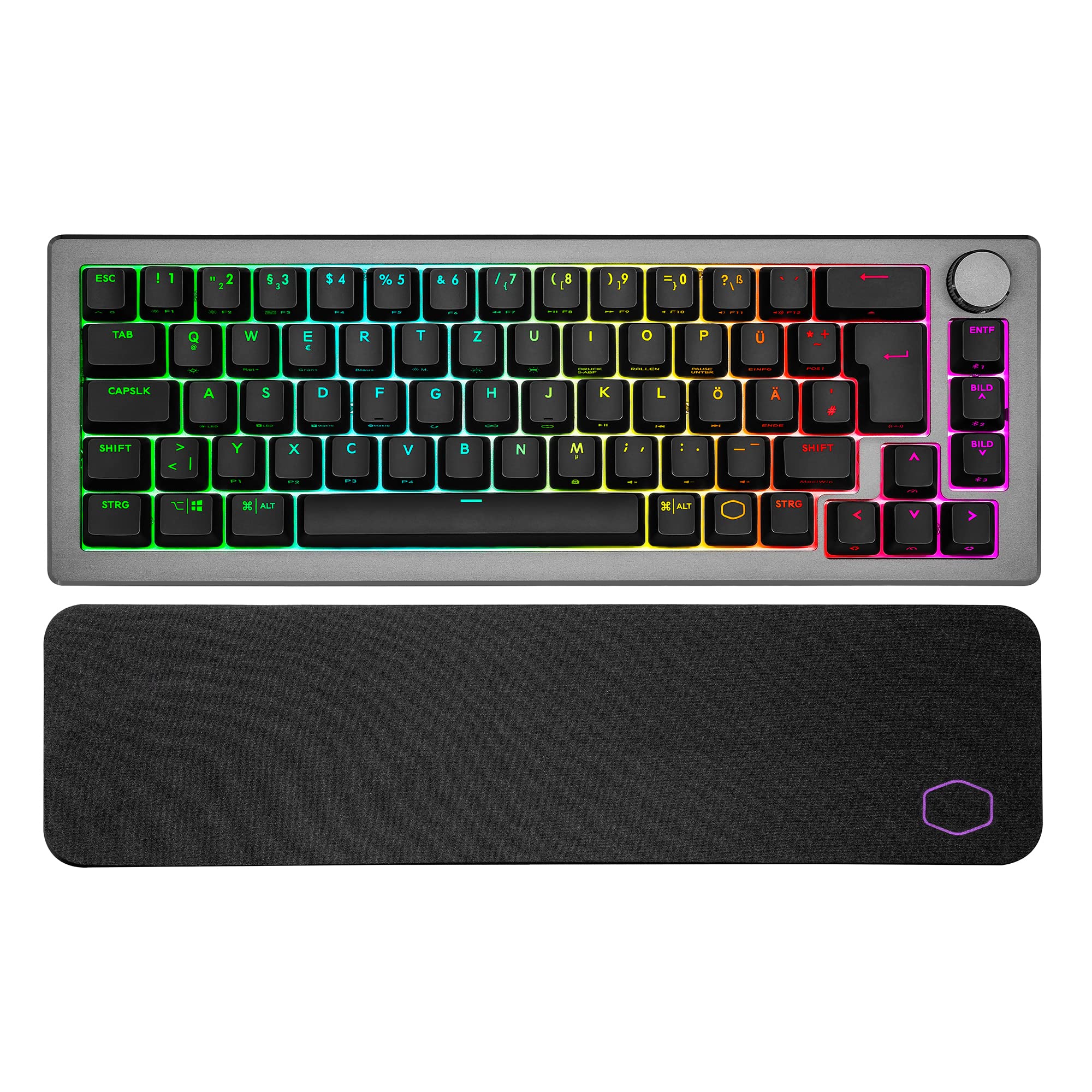 Cooler Master CK721 Gaming Tastatur 65% Braun DE Space Grau
