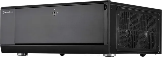 SilverStone Grandia GD10B HTPC Gehäuse schwarz ATX leise