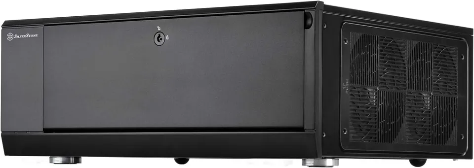 SilverStone Grandia GD10B HTPC Gehäuse schwarz ATX leise