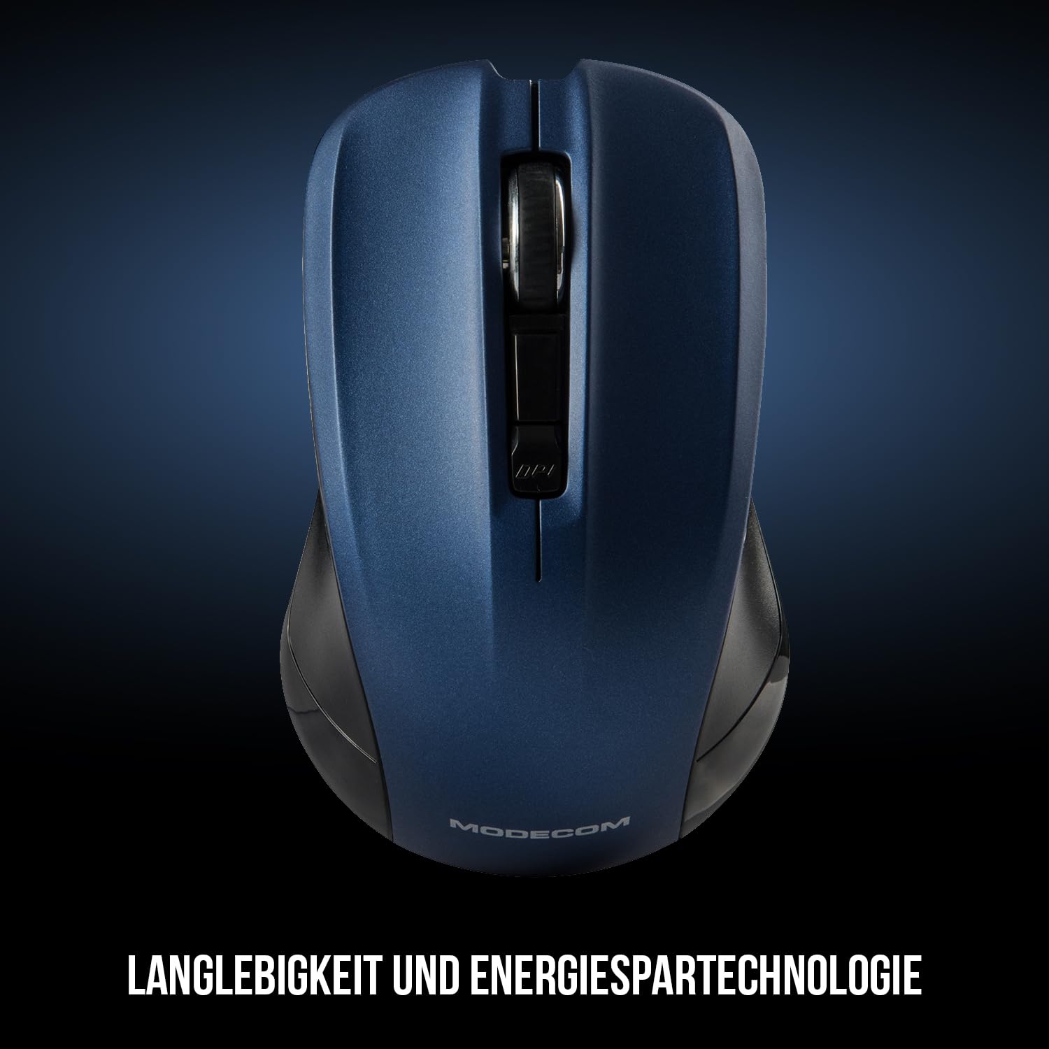 Modecom Mice WM9.1 Funkmaus schwarz-blau 1200 DPI