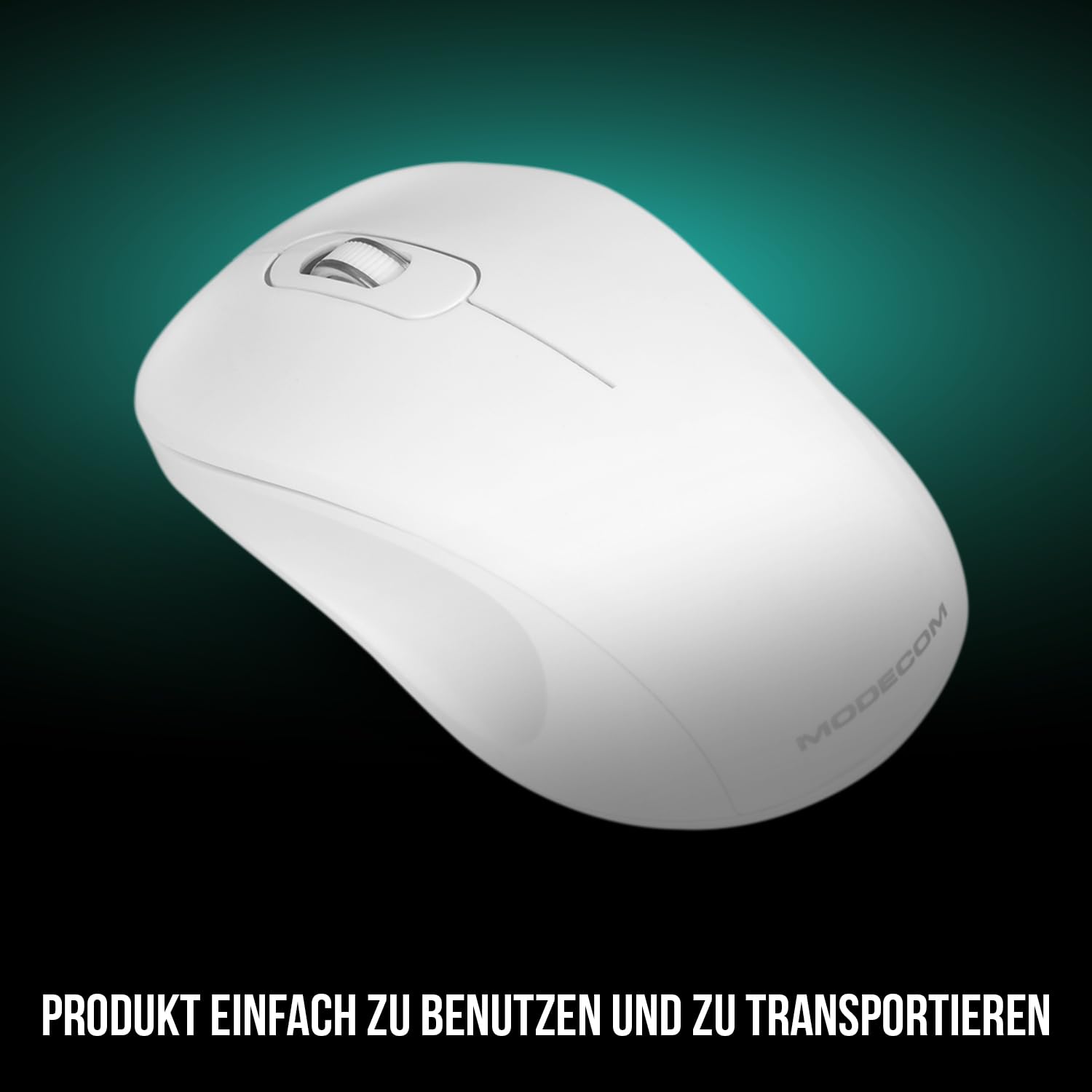 Modecom MC-M10 Maus weiß USB kabelgebunden 3-Tasten