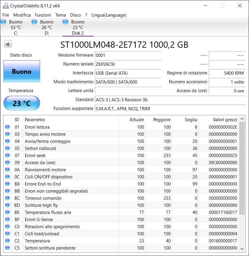 Seagate BarraCuda 2TB HDD 2,5 Zoll SATA 5400rpm